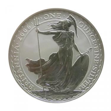 Englische Britannia Silbermünze 2006 - 1 Unze
