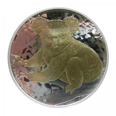 Silbermünze Koala 2010 - 1 Unze gilded mit Box und COA