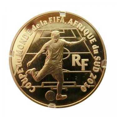 Goldmünze 50 Euro Frankreich Football World Cup 2010