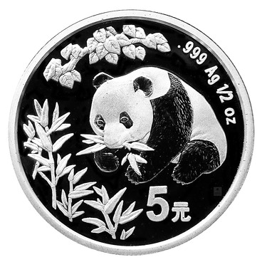 China Panda Silbermünze 1998 - 1/2 Unze
