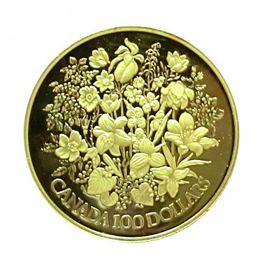 Goldmünze 1/2 Unze Canada 100 Dollar PP 1977