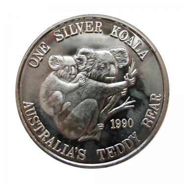 Silbermünze Koala 1990 Teddy Bear - 1 Unze