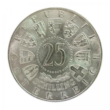 25 Schilling Silbermünze von 1955 bis 1973
