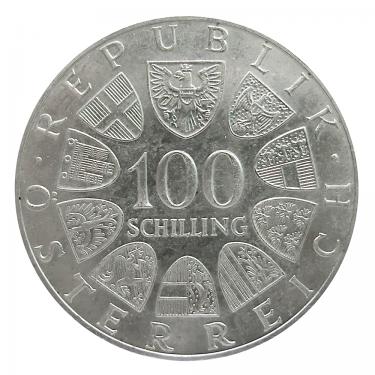 100 Schilling Silbermünze von 1974 bis 1979