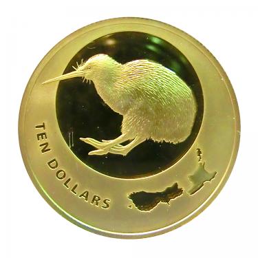 Goldmünze 1/4 Unze Neuseeland Kiwi 2009 mit Etui und Zertifikat PP