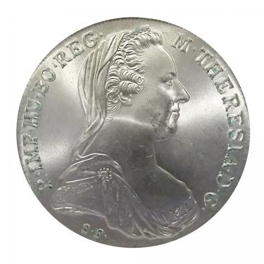 Silbermünze Maria Theresia 1 Taler Österreich - 1780 - Nachprägung
