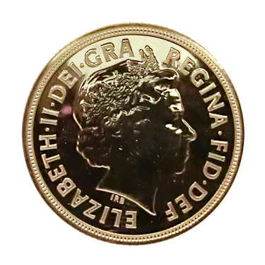 Goldmnze 1 Pfund Sovereign Elisabeth II 2002 Goldenes Jubilum