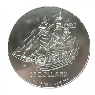 Silbermünze 1 Kilo Cook Islands 2009