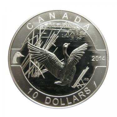 Silbermünze Canada 2014 kanadische Gans 1/2 Unze 999 Feinsilber