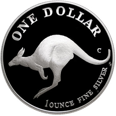 Silberm�nze Kangaroo 1998 PP - RAM - 1 Unze