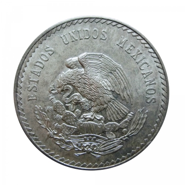 Silbermünze 5 Pesos Mexico 1947-1948 Cuauhtémoc