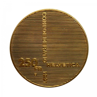 Goldmünze 250 Franken Schweiz 900/GG 8gr.