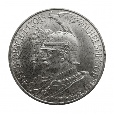 2 Mark Silbermünze Wilhelm II - Friedrich I, Preußen, 200 Jahre Königreich Preußen 1901 - J.105