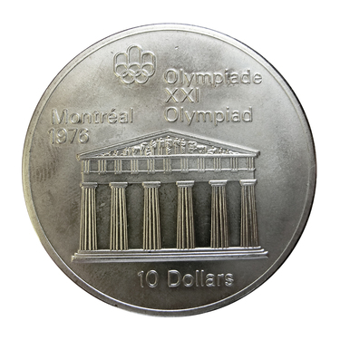 Silbermünze 10 Dollars Canada Olympiade 1976 verschiedene Motive