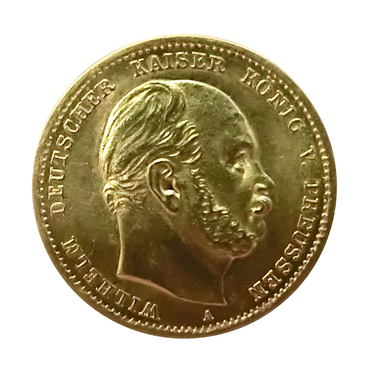 10 Mark Goldmünze Wilhelm I, Preussen 1872-1873 - J.242