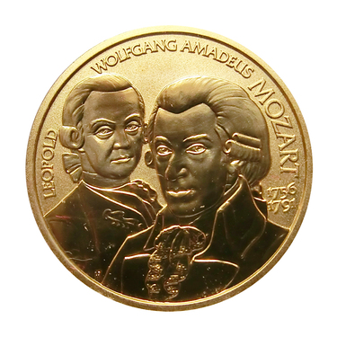 Österreich 50 Euro Goldmünze Wolfgang Amadeus Mozart 2006 - 10,0 gr. Feingold - ohne Etui und Zertifikat