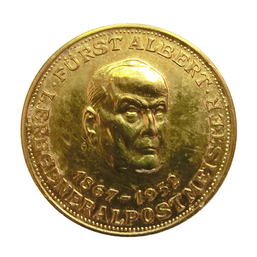 Goldmedaille 1957 Thurn und Taxis Fürst Albert