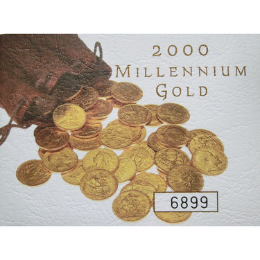 Goldmünze 1 Pfund Sovereign Elisabeth II 2000 Polierte Platte in Box mit Zertifikat