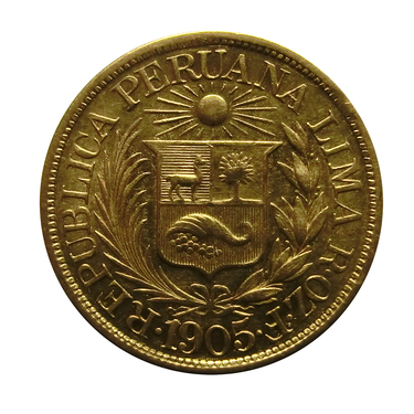 Peru Goldmnze 1 Libra