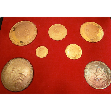 Medaillensatz Gold / Silber - 1971 BRD Kaiserproklamation 1871 PP