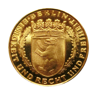 Goldmedaille  Berliner Dukat 986 GG  3,49 Gramm
