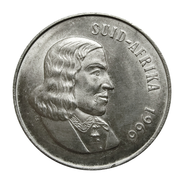 Silbermünze Südafrika 1 Rand 1966 15 Gramm