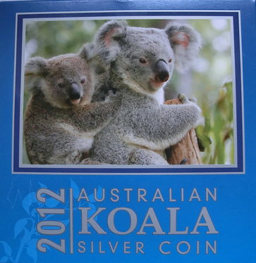 Silbermünze Koala 2012 - 5 Unzen PP mit Box und COA