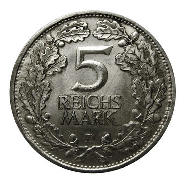 5 Mark Silbermünze Jahrtausendfeier der Rheinlande 1925 - J.322