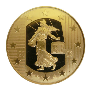Goldmünze 10 Euro Frankreich La Semeuse -Die Säerin 2003 polierte Platte