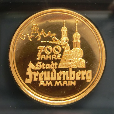Medaille Stadt 700 Jahre Freudenberg Nr.XXX / 100 Limitiert