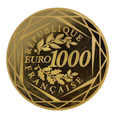 Goldmnze 1000 Euro Frankreich Herkules 2013 - 17 Gramm Feingold