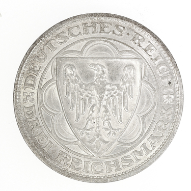 3 Mark Silbermünze 100 Jahre Bremerhaven 1927 - J.325