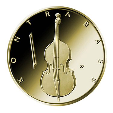 Kontrabass Goldmünze - 50 Euro