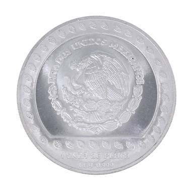 Silbermünze Mexiko 5 Pesos Chaak-Mool- 1 Unze 1994