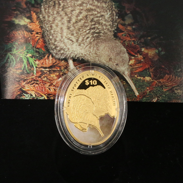 Goldmünze 1/4 Unze Neuseeland Kiwi 2016 mit Etui und Zertifikat PP coloriert