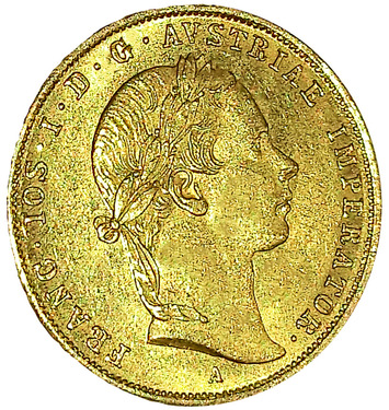 Goldmünze 1 Dukat Franc Joseph I, 1848-1914