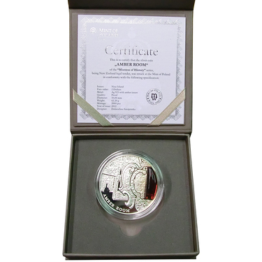 Silbermünze Niue Bernsteinzimmer  2012 - 2 Unzen 925 Silber