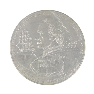 Silbermünze Cook Islands 1973  - 500 Jahre Amerika Jacques Cartier 7,5 Dollar