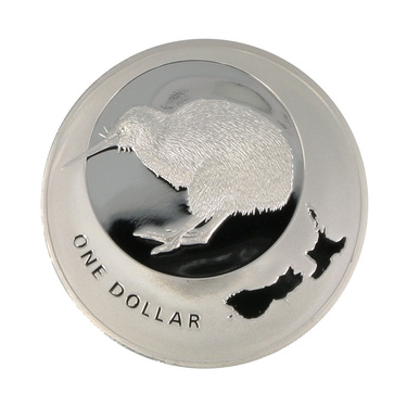 Silbermünze Neuseeland Kiwi 2009 PP - 1 Unze 999 Feinsilber