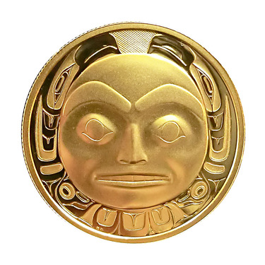 Goldmünze 1/2 Unze 200 Dollar Canada 1997 Haida Maske PP