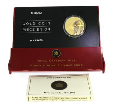 Goldmünze Canada 2005 - 100 Dollar 130 Jahre Supreme Court PP