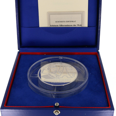 Silbermünze  50 Euro  Gustav Eiffel  5 Unzen -  950/000 Silber mit Zertifikat im Etui PP