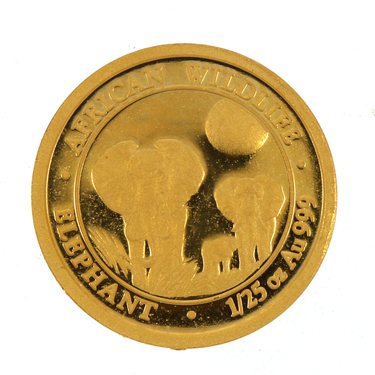 Goldmünze Somalia Elefant 2014 - 1/25 Unze