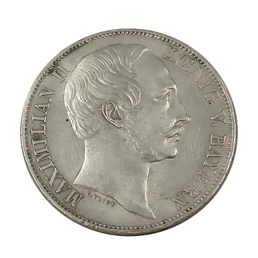 Silbermünze Vereinstaler Maximilian II. von Bayern - 1857-1864