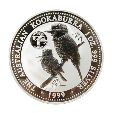Silbermünze Kookaburra 1999 Privy Mark Pennsylvania - 1 Unze 999 Feinsilber