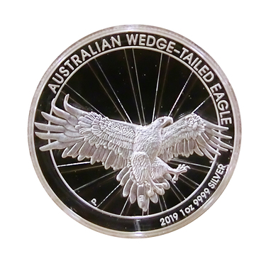 Silbermünze Wedge Tailed Eagle 2019 - 1 Unze High Relief