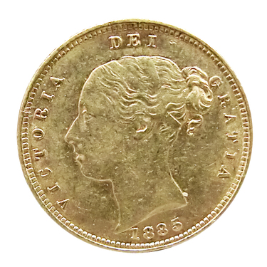 1/2 Pfund Sovereign Victoria Jugend Goldmünze