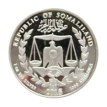 Silbermünze Somaliland Lunar Serie Schaf 2015 - 1 Unze