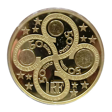 Goldmünze 50 Euro Frankreich 2003 Europa Teilnehmerstaaten Währung