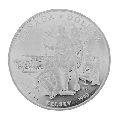 Silbermünze Canada 300. Jahrestag Expedition von Henry Kelsey 1990